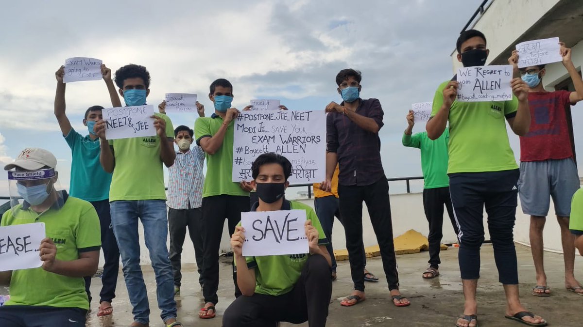 RakeshK59666671's tweet photo. #MODIJI_POSTPONEJEENEET
#MODIJI_POSTPONEJEENEET
Exam is not future of India, but students are future.
Please take some decision for postponed Jee exam.
Save students and parents @narendramodi @DrRPNishank @sudhirchaudhary @DrRPNishank https://t.co/vv9hloBw1J
