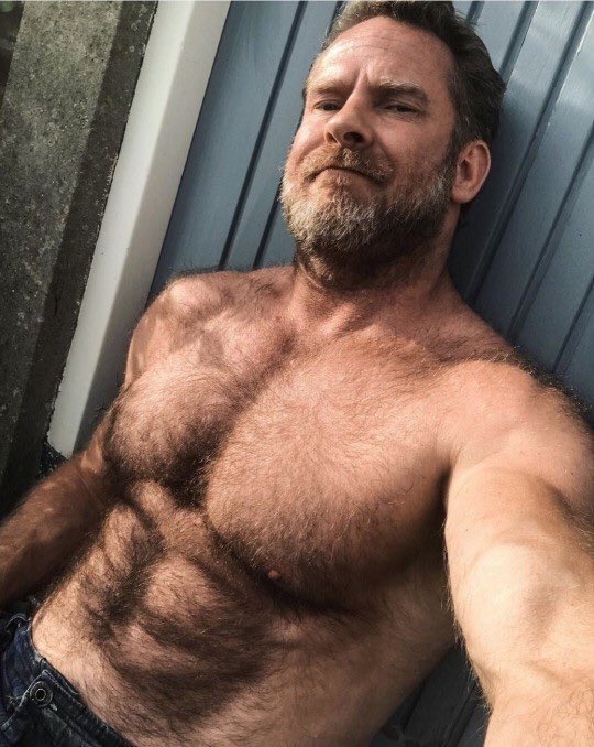 August 24 ?? ?? #ILoveHairyMen #hairsome #hairychest #hairygay #hairyfan #scruff #beardedhomo #beard