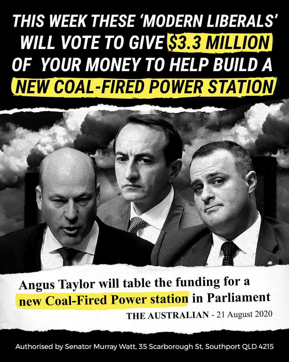 The 'modern' Liberals ...
Exactly the same as the old Liberals. Still making their money serving the #coal industry. And spending taxpayers' money to do it! #auspol #LibFail #ClimateEmergency