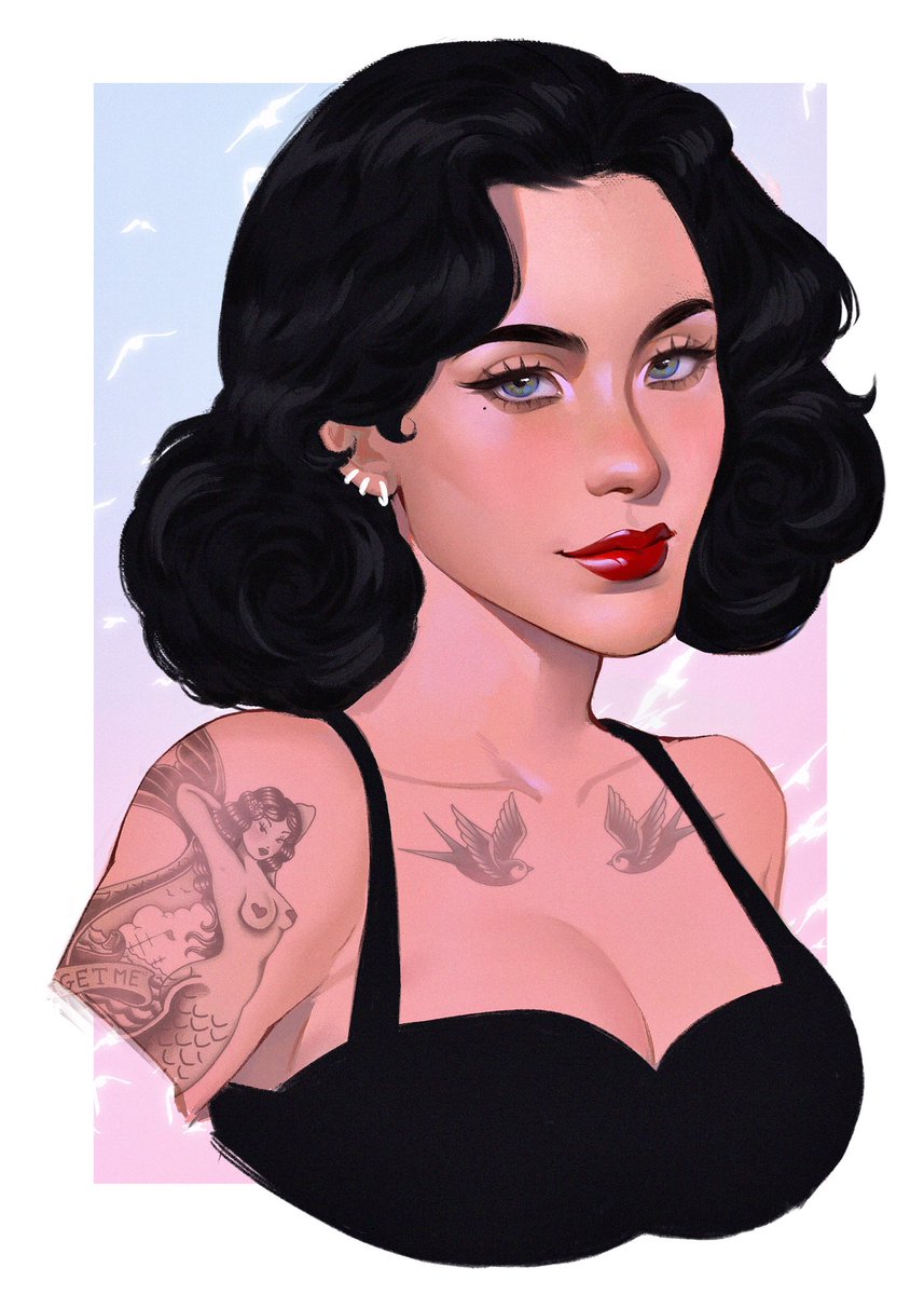 queenjamesvii's tweet image. i got a STUNNING commission of my lesbian pirate lady Imogen from @roseflarea!! she’s one of my characters for the upcoming game @CallMeUnder. go check it out and watch for the KS in november!