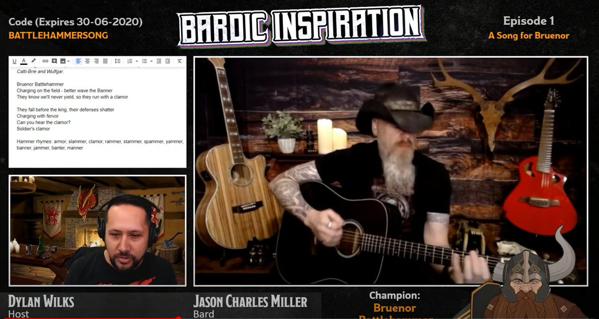 Idle Champions on Twitter: "The first of #BardicInspiration with  @jasoncmiller & @dylanwilks was a song for our first Champion, Bruenor  Battlehammer. Check out the final song here: https://t.co/Xdd4CrYVsn  @Wizards_DnD #dnd #dndgames #PlayApartTogether #