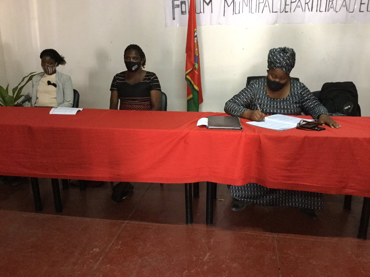 MARHELELANGA's tweet photo. Decorreu hoje o Forum Municipal  de consulta e Participação de Mandlakazi. Analisou as actividades realizadas pelo conselho Municipal  no primeiro Semestre de 2020, Apreciou o informe, impacto e desafios da covid 19 . https://t.co/unOqJCaIMf