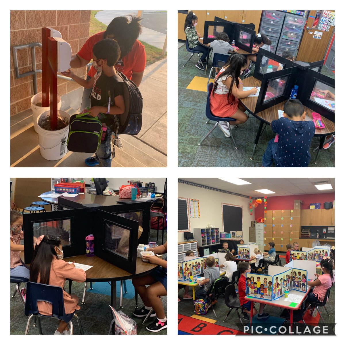 FPSBillieKids's tweet photo. It was great having kids back in the building today! We are definitely getting in the groove with COVID procedures for arrival and dismissal so please flexible. Day one is always hard but we will get better each day!#FPSPride #ItTakesEveryone @234Friendship https://t.co/Ks0rrLTmsK