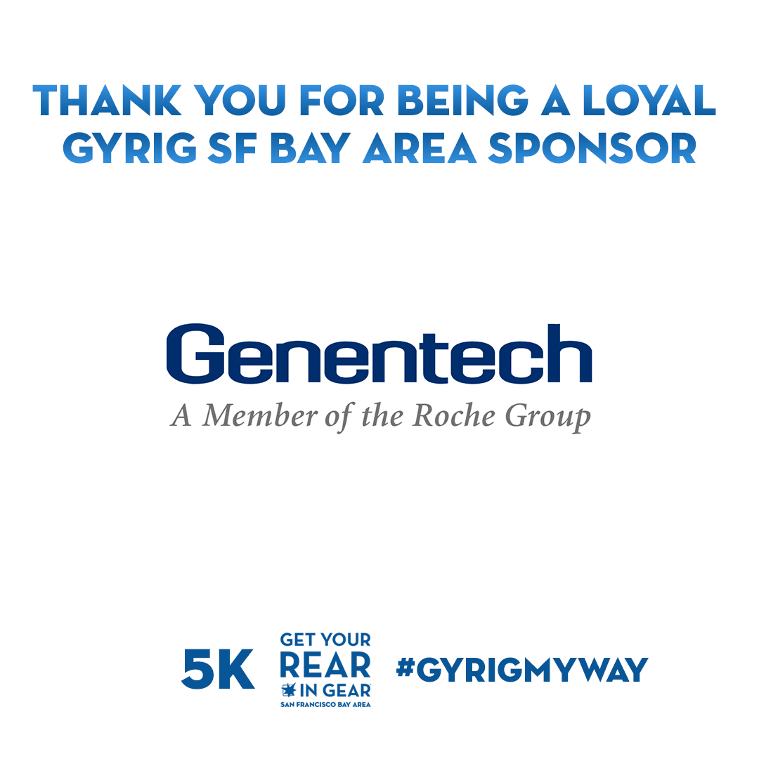 Genentech is another one of our loyal sponsors, as they've supported the race for a couple years! Donations are still accepted towards our cause, please click the link below to support. linktr.ee/gyrigsfbayarea