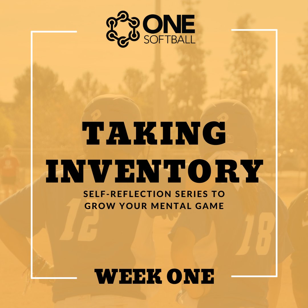 onesoftball's tweet photo. Taking Inventory Week One! This week we're diving into intentionality in reflection and preparation and knowing your "why." Why do you prepare the way you do?  For a full look at a college player's answers to the prompts below check out our Instagram! https://t.co/565baypemu https://t.co/6QtTmqKaFS