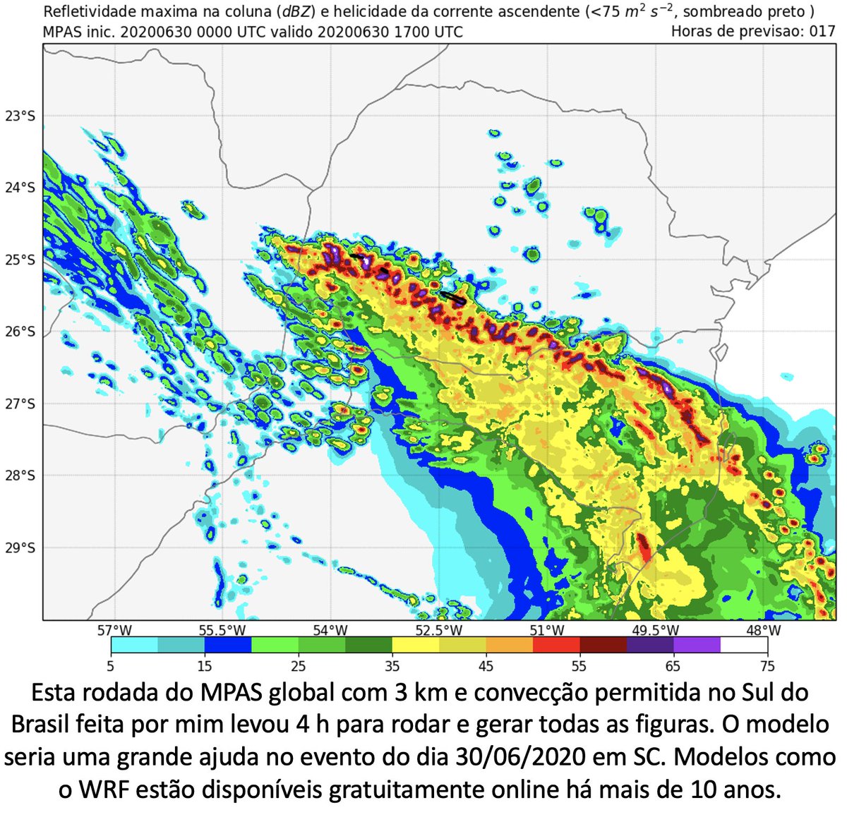 BrunoZRibeiro's tweet photo. 01/09/2020: Mais uma primavera começa e o Brasil não tem um mísero modelo determinístico com convecção permitida rodando operacionalmente. Este post vai ficar fixado até algum órgão ter um modelo com convecção permitida operacional, com dados públicos e figuras decentes online. https://t.co/rOCelH8f6x