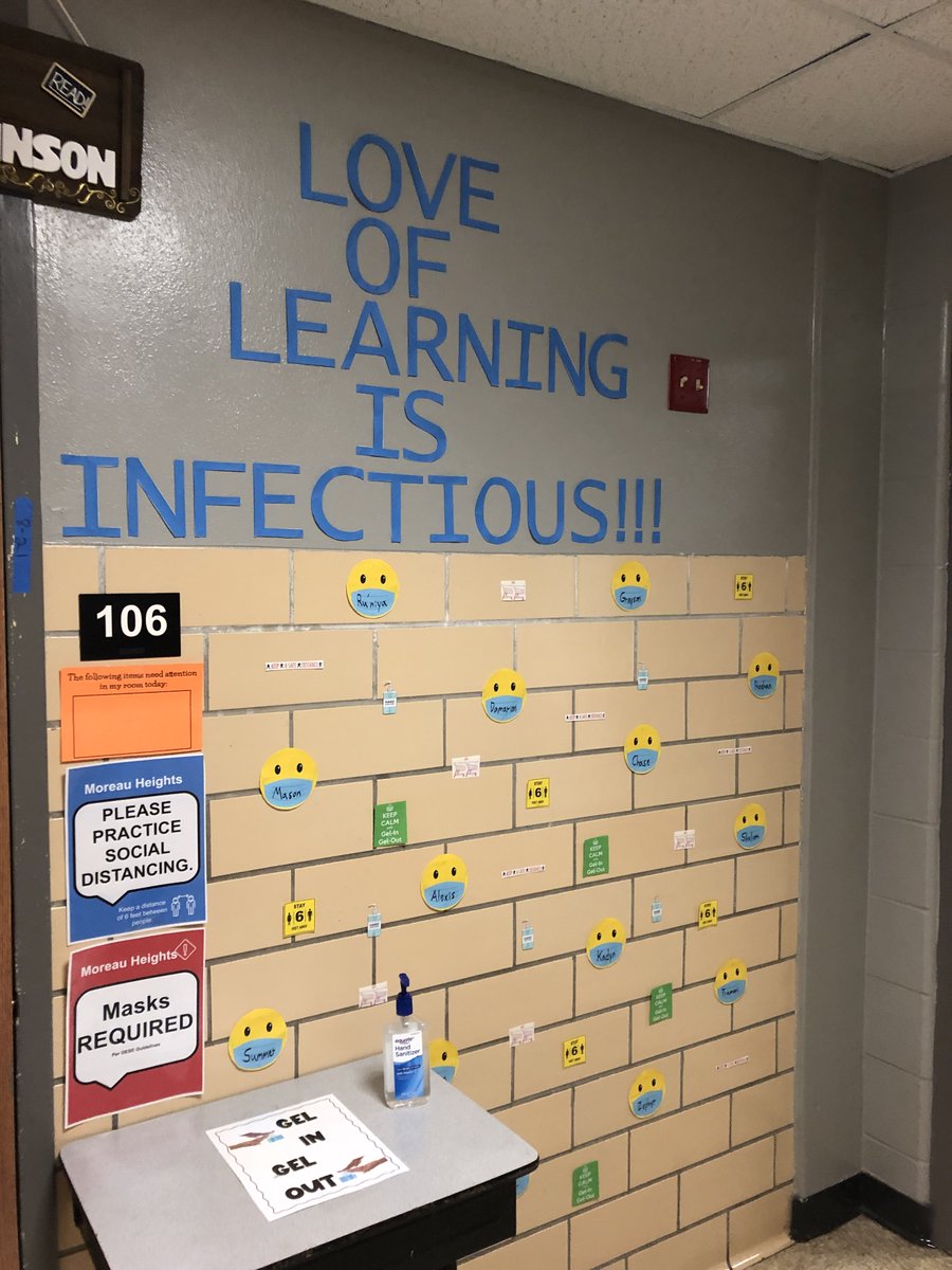 Ready for  a great year!  Mr. Johnson's class is really getting into this "new normal"  - and loving learning.