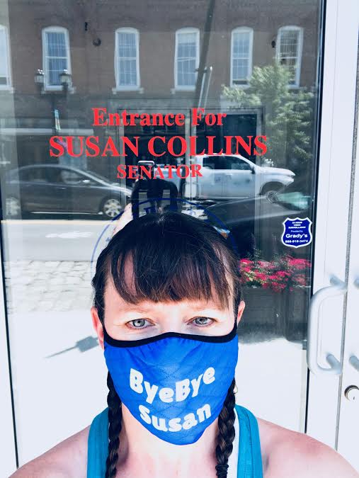 _Peace_ONEarth's tweet photo. @SenatorCollins You are a #BadSenator 
#ByeByeSusan 
Thank God for #SaraGideon https://t.co/XiT0aESE1u