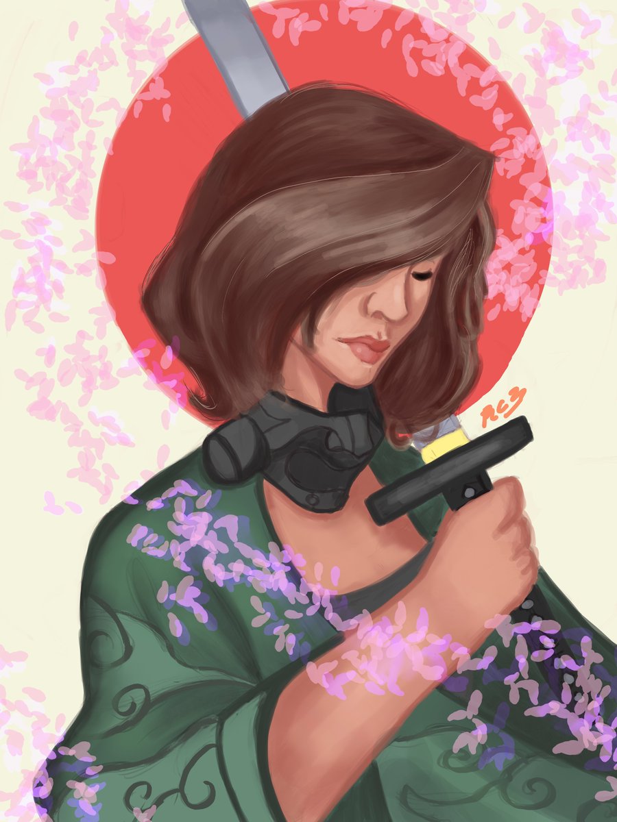 rancast_artz's tweet photo. "The Unseen beauty
She holds a weapon In hand
To deliver death"

I watched my brother play ghost of tsushima a lot and felt like I should write Haiku for this drawing since I drew a samurai here

#samurai #haiku #digitalart #art #katana https://t.co/J1k0lK4rOY