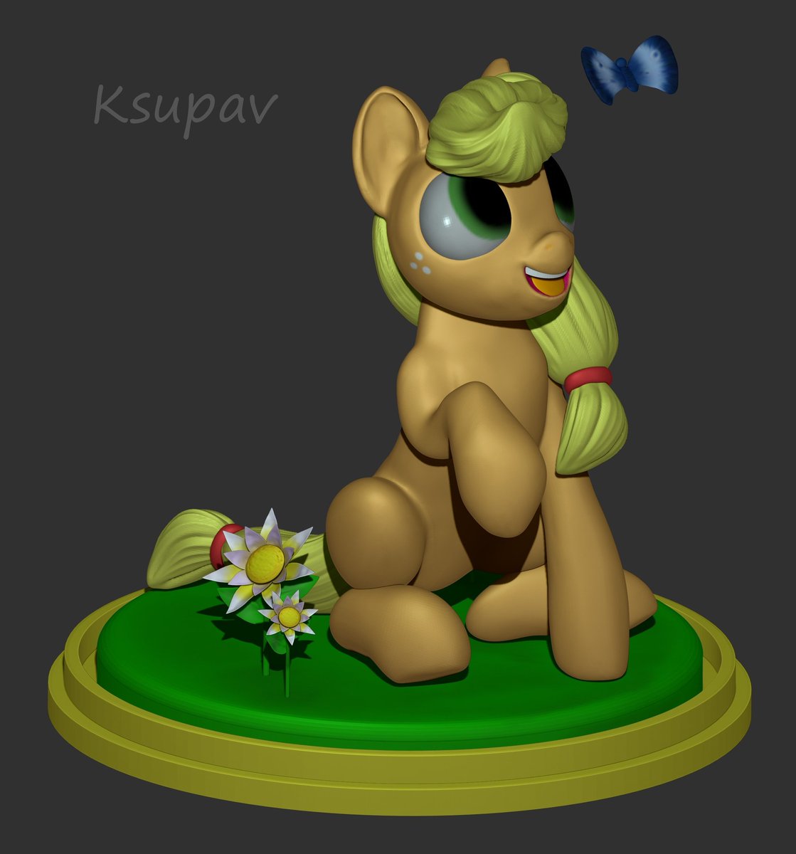 ksupav_'s tweet photo. The first 3D model I've ever made.
Soft: ZBrush. 
#Applejack #3dmodeling #Zbrush #bronies #brony #MLPFiM #mylittlepony https://t.co/sJ1sD4Xb13