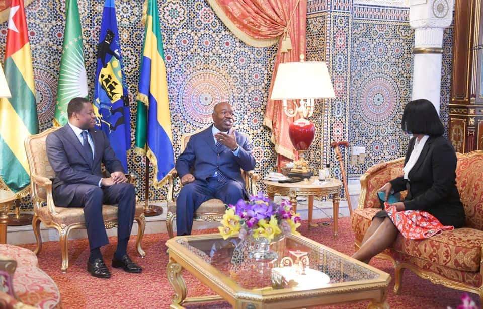 Les questions de développement économique, de paix, de sécurité et fe la pandémie de la <a href="/Covid19GOUVGA/">Info Covid19 GABON</a> étaient au menu des échanges entre les Président <a href="/PresidentABO/">Ali Bongo Ondimba</a>🇬🇦 et <a href="/FEGnassingbe/">Faure Essozimna GNASSINGBÉ</a>🇹🇬 qui a été accueilli par Madame le Premier Ministre, chef du Gouvernement, @RapondaRose.