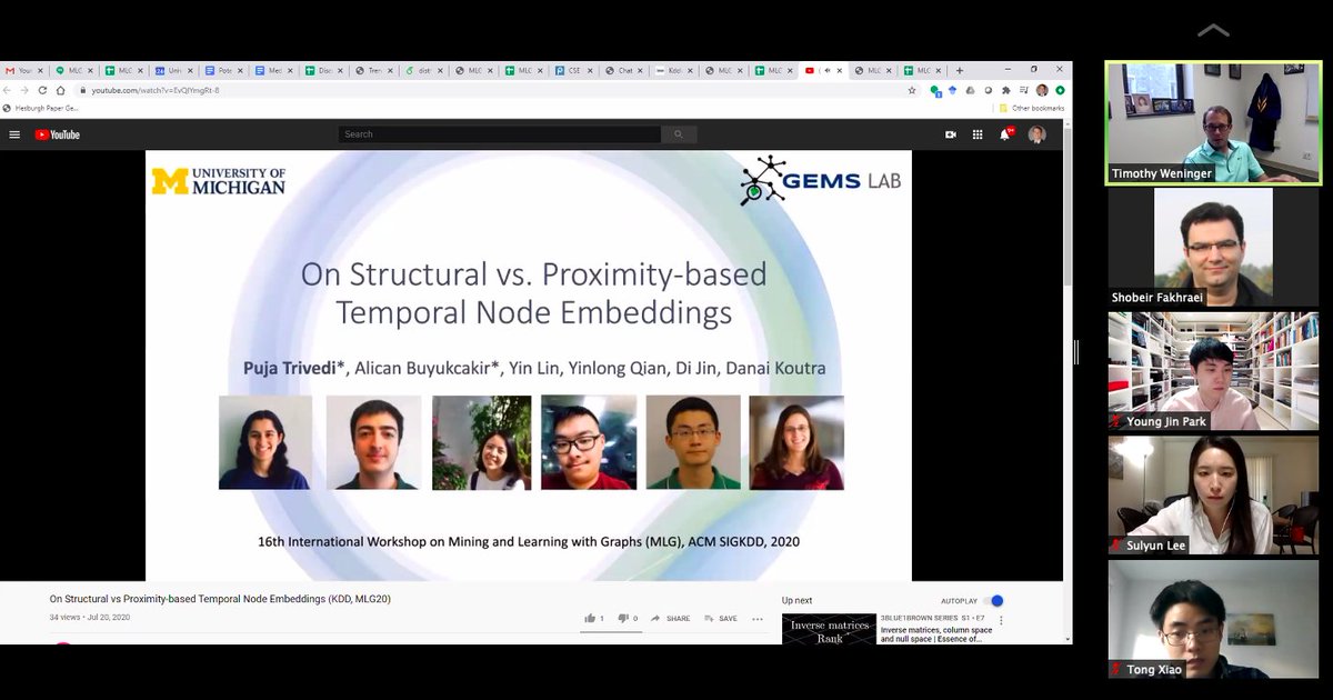 #KDD2020 <a href="/mlgworkshop/">MLG Workshop</a> parallel poster sessions happening now! Join us here: docs.google.com/spreadsheets/d…