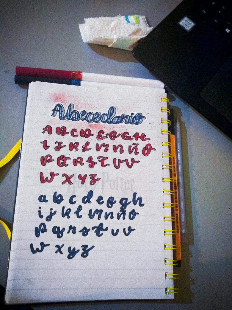 el_anonymous_26's tweet image. Hola hola hola! Hoy les traigo algo un poquito diferente, les traigo un pequeño abecedario en mayúsculas y minúsculas, espero les guste. Nos vemos❤️.
.
Ignorar
.
#anonymousnotes #anonymousnotes2 #lettering #study #studygramer #studygram #abecedario #abc #tipografias #alfabeto