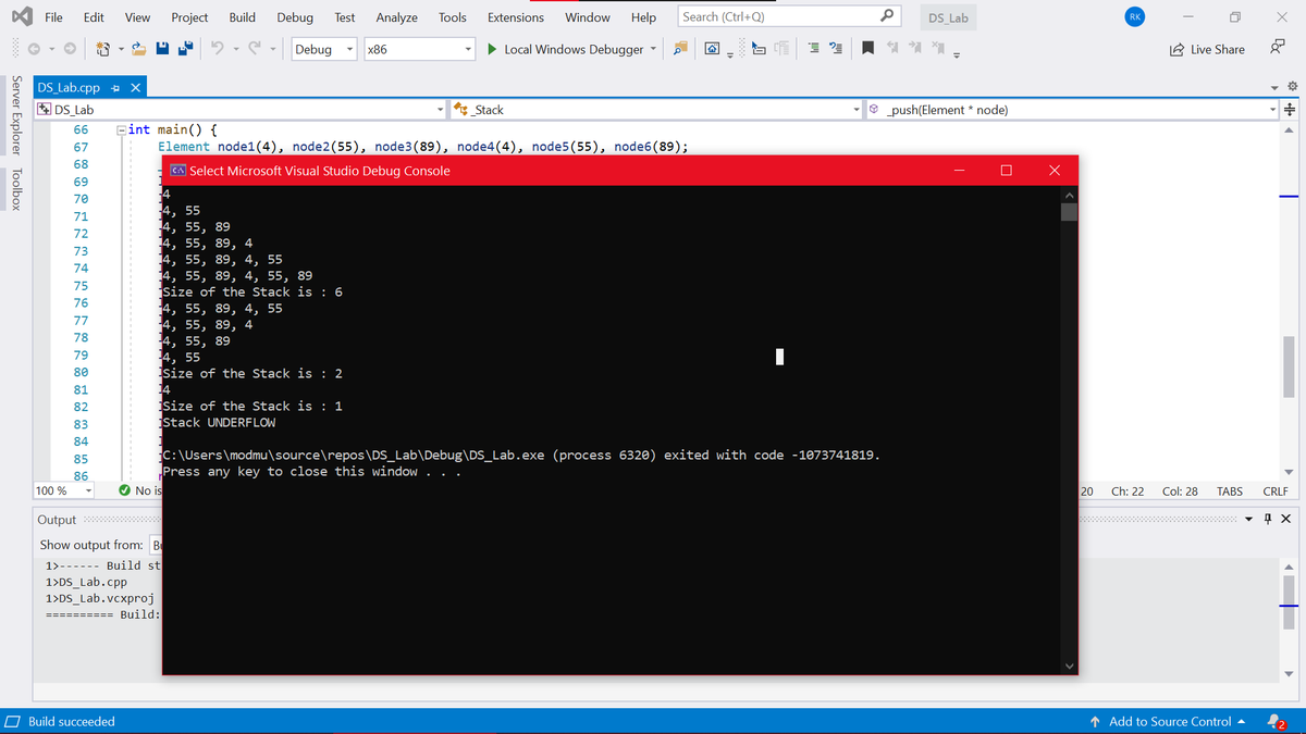ModulusMod's tweet image. #100DayaOfCode
Day-61
Today I've learn, how to implement Stack using LinkedList using OOP's in c++.