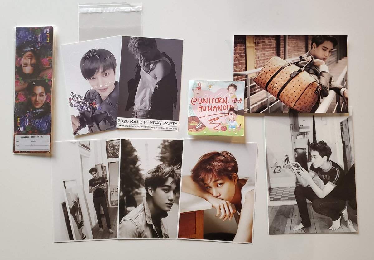 wts exo kai jongin set; $140 shipped old star avenue version 1 pair 2020 kai birthday party postcards die jungs mcm