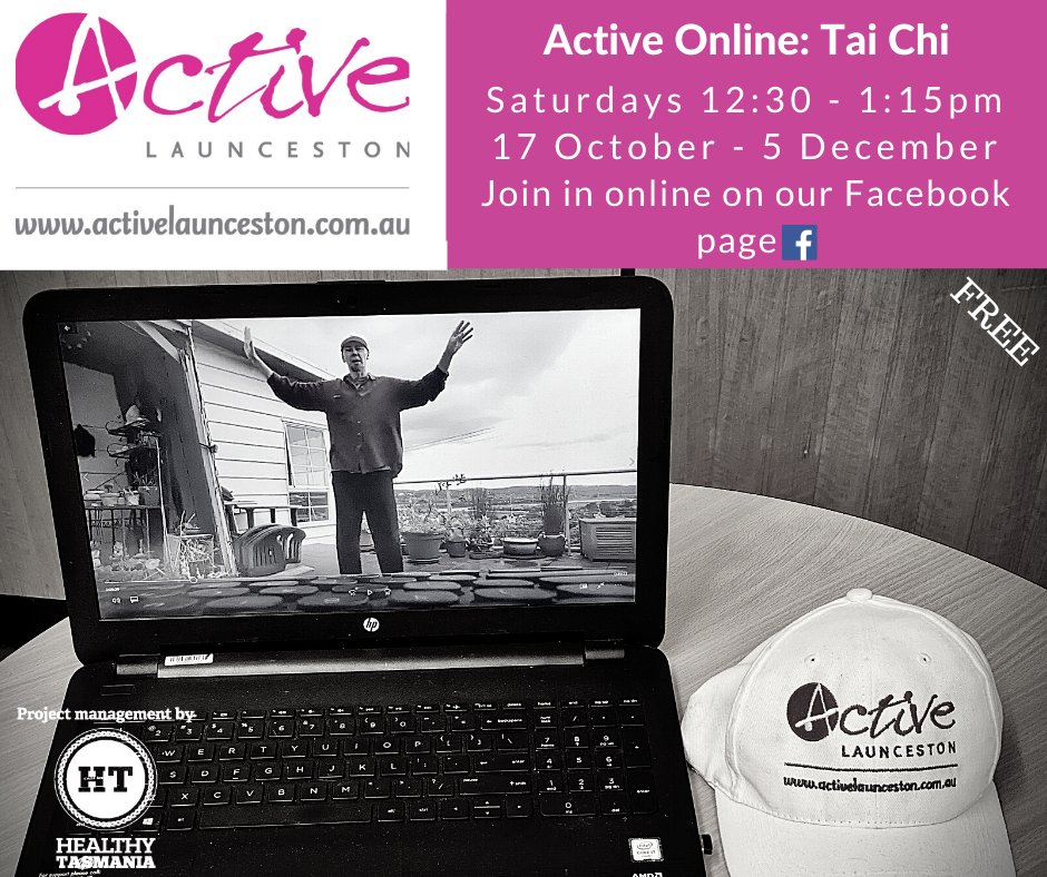 FREE PROGRAM ALERT
Tai Chi returns to the Active Launceston schedule from October 17 every Saturday for 8 weeks. More info? 🧘‍♀️🧘🧘‍♂️activelaunceston.com.au