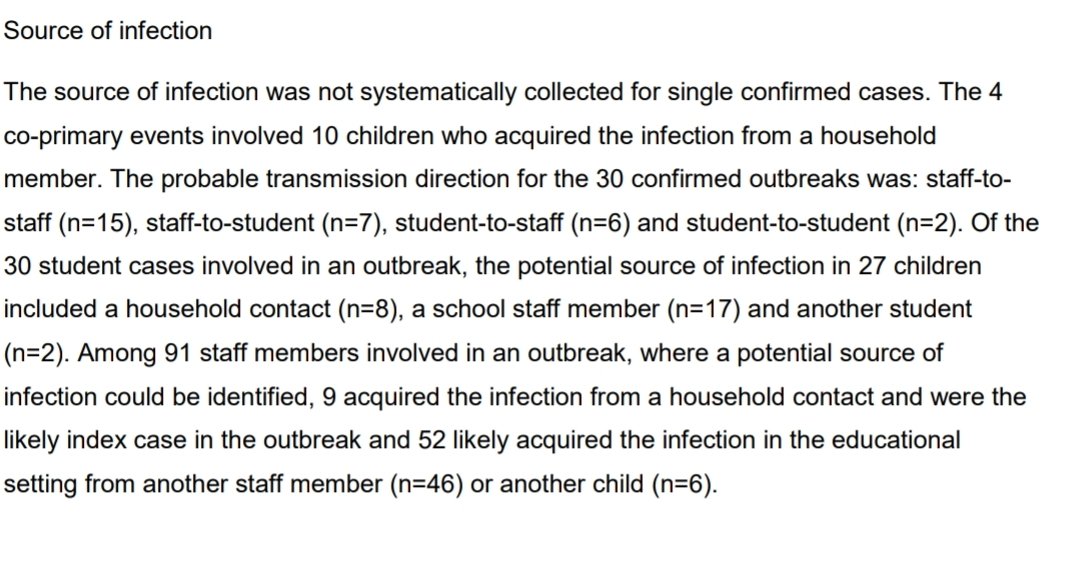 16/ SS1: The comments about who is infecting who isnt based on genonic sequencing as other countries have done, later the report does suggests this would be a better method. Students unlikely to infect adults is based on probability of contacts.