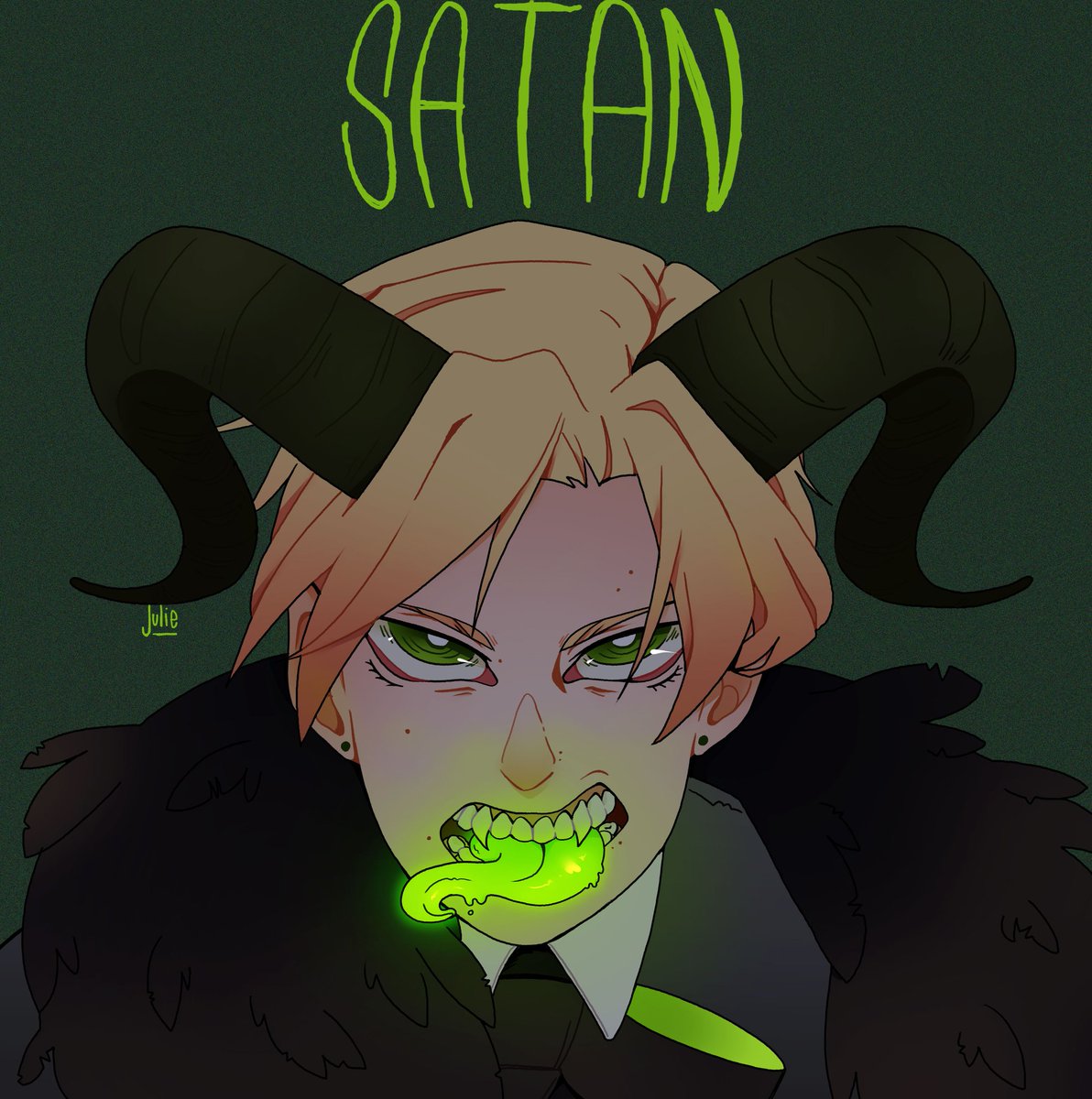MessOnebig's tweet photo. Glowing tongue! 💚 👅
Yeah Satan is a lamp for me

#obeymeshallwedate #obeymejp #ObeyMeSatan #obeymefanart https://t.co/AsJhnhxHa3