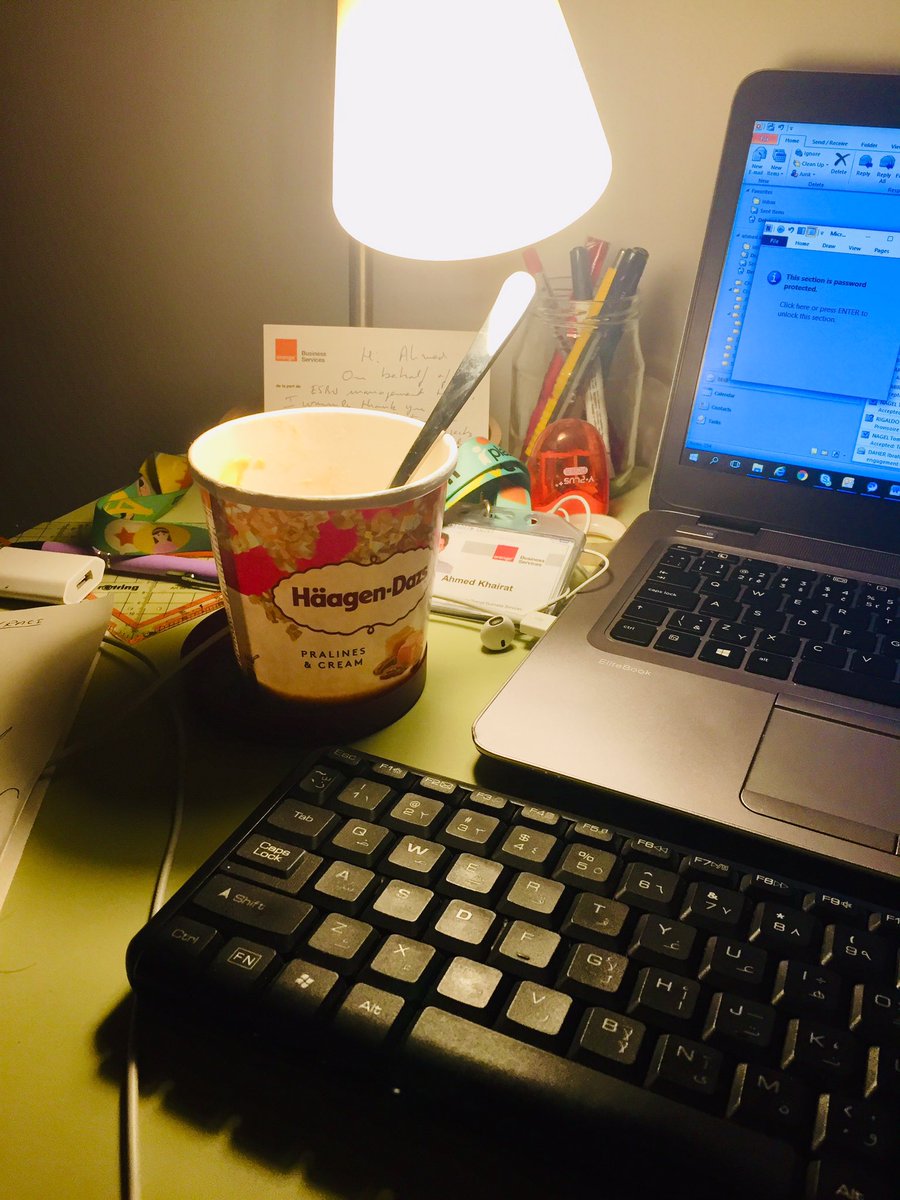 a_khairat's tweet photo. And you know you have been working for too long when you reach the bottom of a 460ml ice-cream cup 😋 https://t.co/4R6QAdNO99
