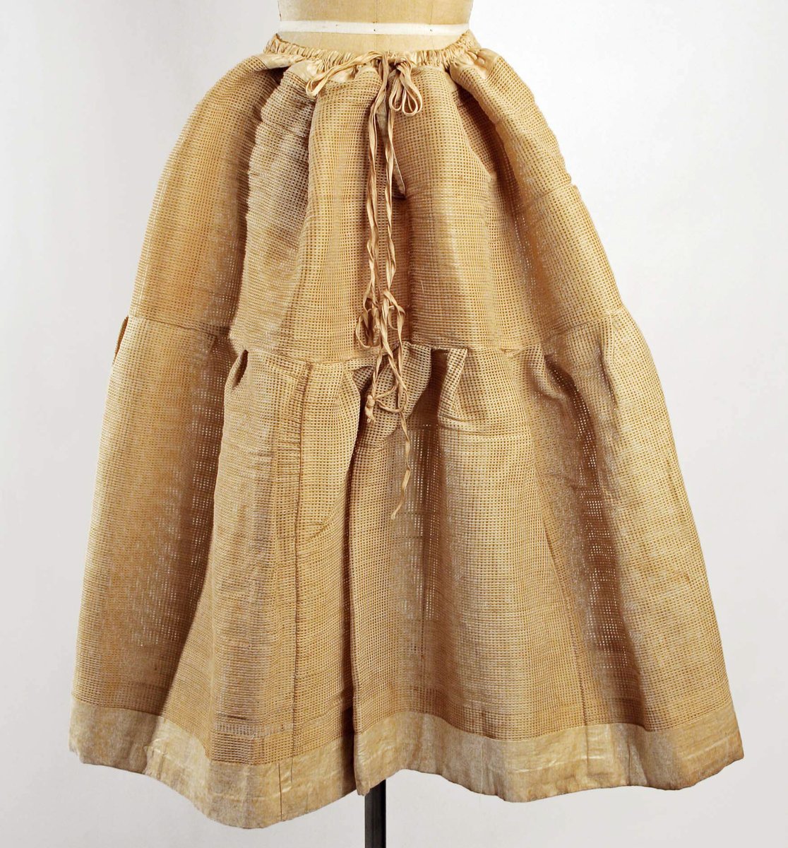 It wasn’t unusual for a woman from the 1840s to wear six petticoats that, in total, weighed as much as 14 pounds.