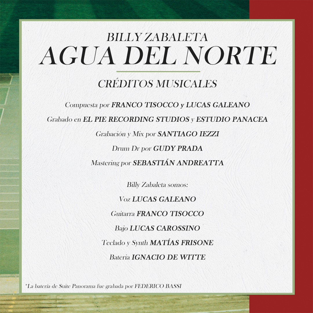 billyzabaletaok's tweet photo. ⁣//AGUA DEL NORTE//⁣⁣⁣⁣

FULL LYRICS &amp; CREDITS⁣⁣⁣

#SuitePanorama #BillyZabaleta #avantgarde #poprock #indierock #indieargentino #indie #guitar #bass #synth #drums https://t.co/2E1e0WBGRI