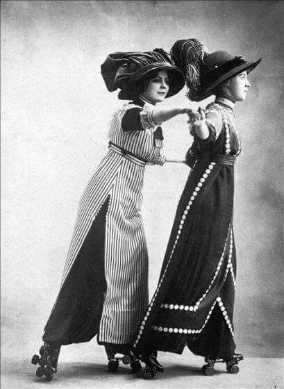 By the end of the Edwardian era, however, skirts were straighter, and high empire waistlines created a new silhouette.