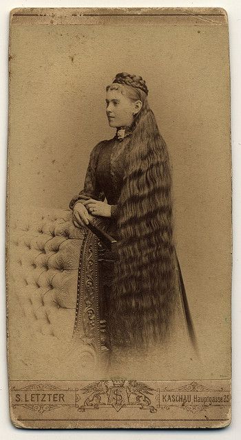 Hair was long in the Victorian age. Extremely long. Haircuts weren’t exactly a thing yet for women.They did occasionally trim split ends, or even singe them, but long hair was viewed as being ultra-feminine and desirable.