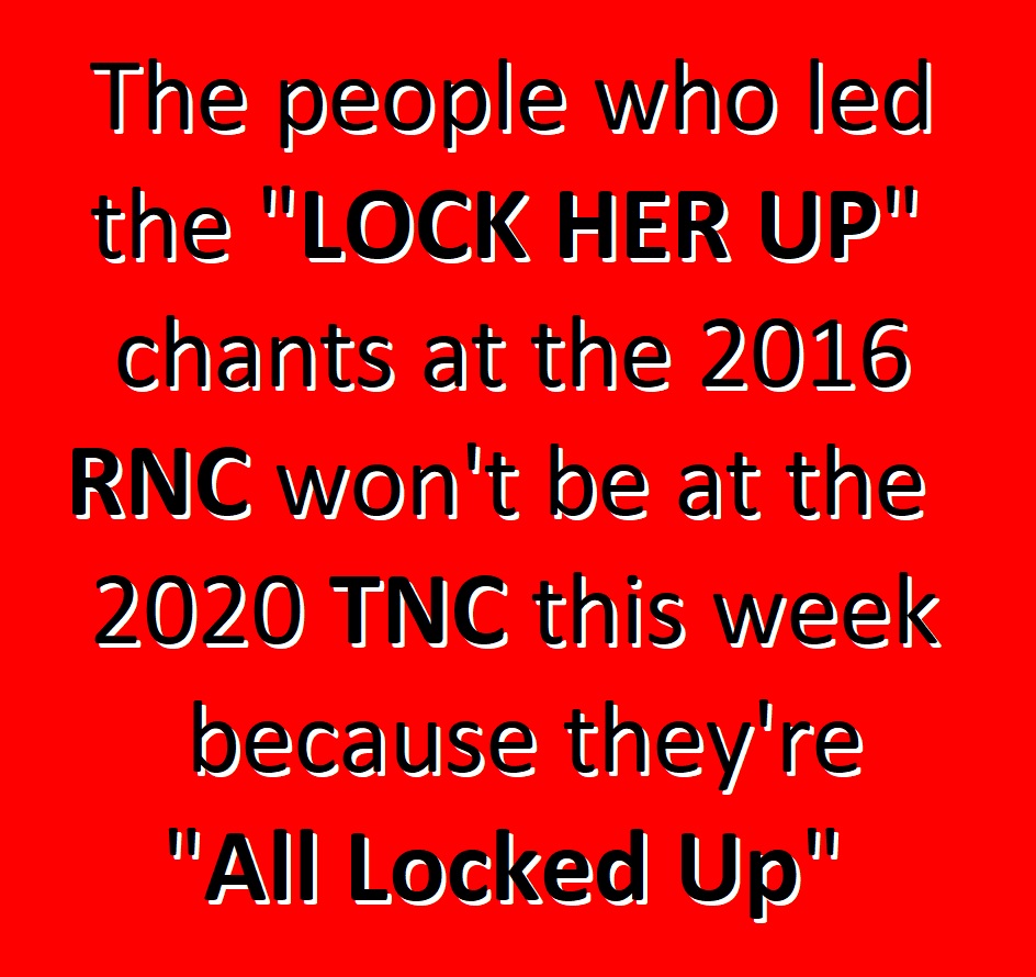 BlueDemsUnited's tweet photo. Sadly the #RNC is No longer. The #RepublicanNationalConvention has become now and forever the #TNC aka the #TrumpNationalConvention, however, the last laugh will be on the #TNC with the ultimate outcome of a #BlueWave2020 in November. #LockHimUp #LocThemUp
#BidenHarris2020 https://t.co/Y5vUHkQIGk