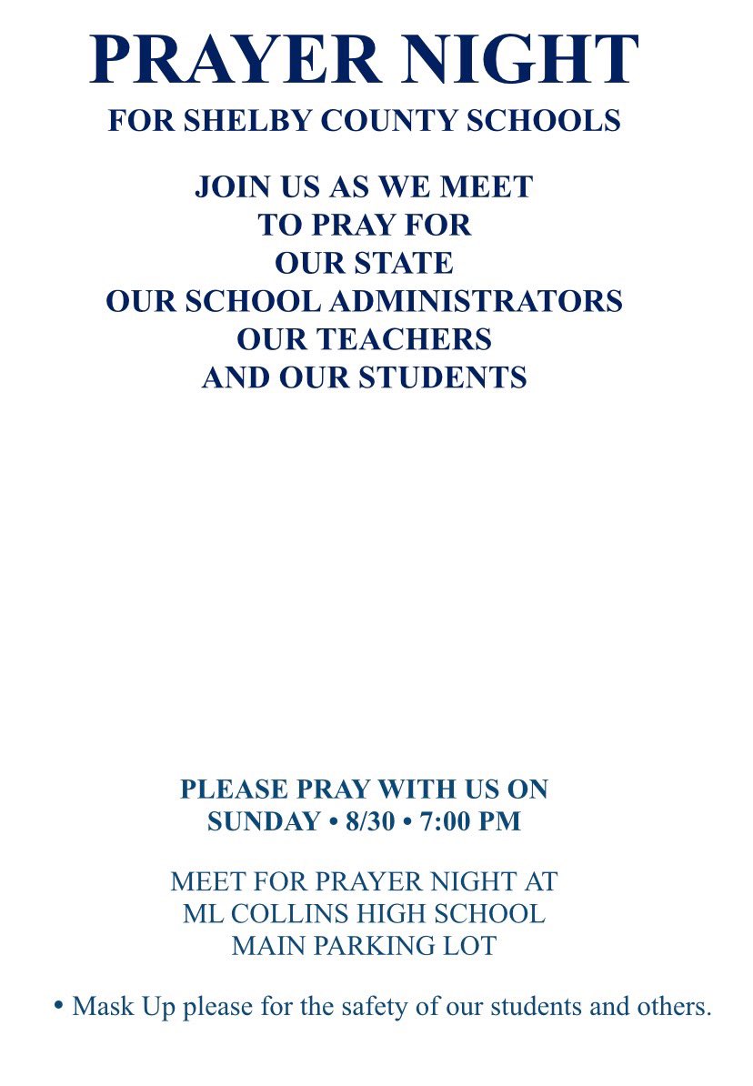Join us to pray over this school year!