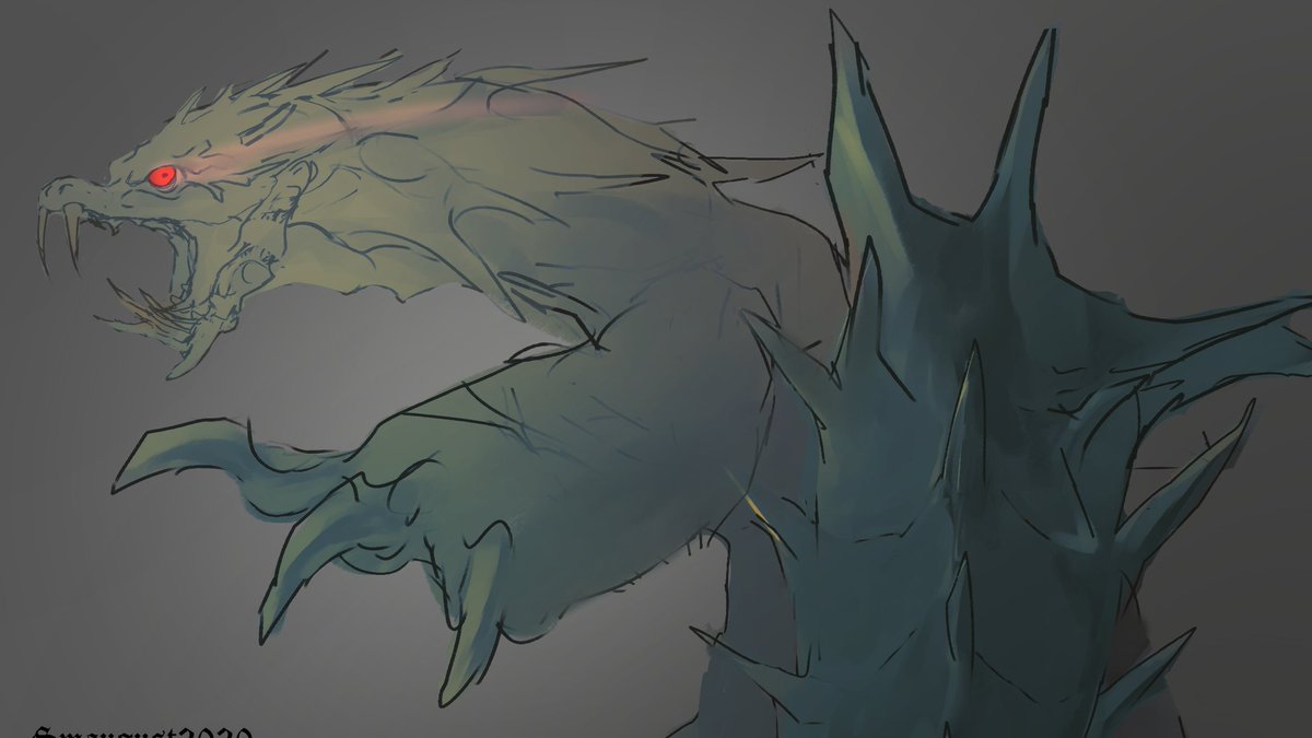 「モンスター図鑑(015) 青怪獣 」|SukeP（すけぴー）のイラスト