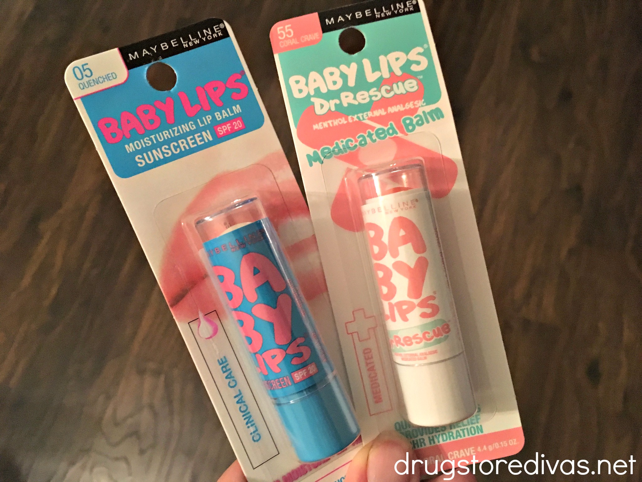 Two Baby Lips lip balms.