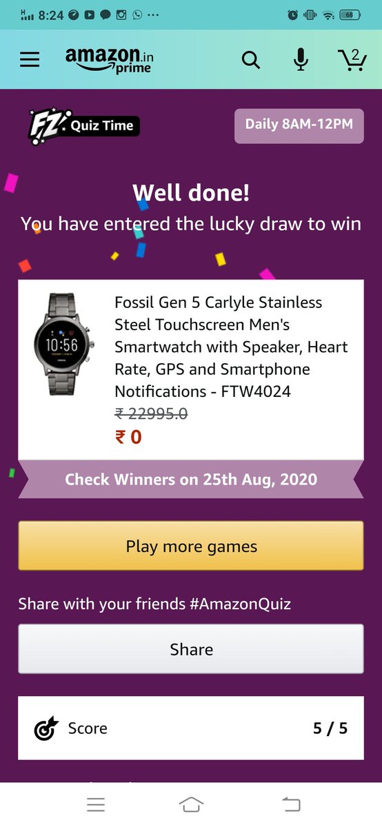 SimnaK2's tweet photo. #AmazonQuiz https://t.co/Brw9z5yJWr