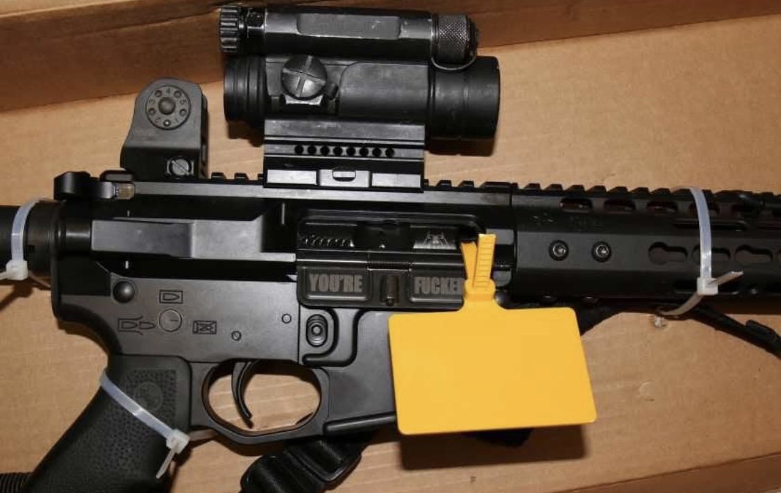 also if you remember Daniel Shaver, the guy the police executed for losing a game of Simon Says in a hotel hallway, the cop who killed him had a custom dust cover on his rifle with ‘you’re fucked’ engraved on it. acquitted, obviously