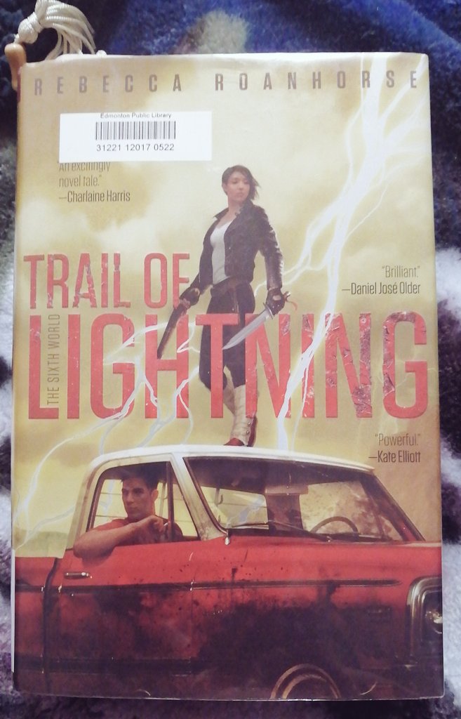 corriesbooknook's tweet photo. As per #BookTwitter, this is happening! A few chapters in, and it's so dang goooood!
#amreading
#rebeccaroanhorse
#trailoflightning
#thesixthworld
#dystopianamerica
#diversereading
#diverseauthors
#indigenousauthor
@RoanhorseBex https://t.co/bhr7vCb6mI