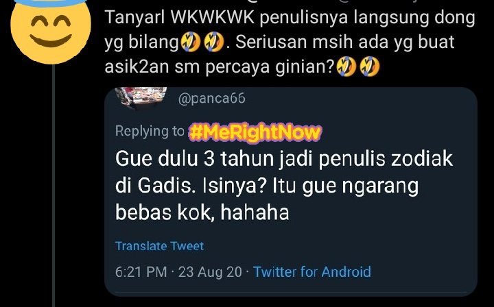 AREAJULID's tweet photo. Wdyt? Ada disini yang apa-apa liat zodiac? https://t.co/KQOHNAyVkh