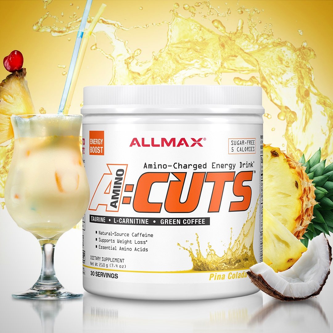 ALLMAX's tweet photo. Who needs to #travel to the Caribbean🍹 to enjoy the refreshing taste of the tropics? #ACUTS can suit your active or work-from-home lifestyle. Natural-Source Caffeine, Green Coffee extract, and L-Carnitine. It will supercharge your #workout with the benefit of focused #fatloss. https://t.co/qFmYYb18yG