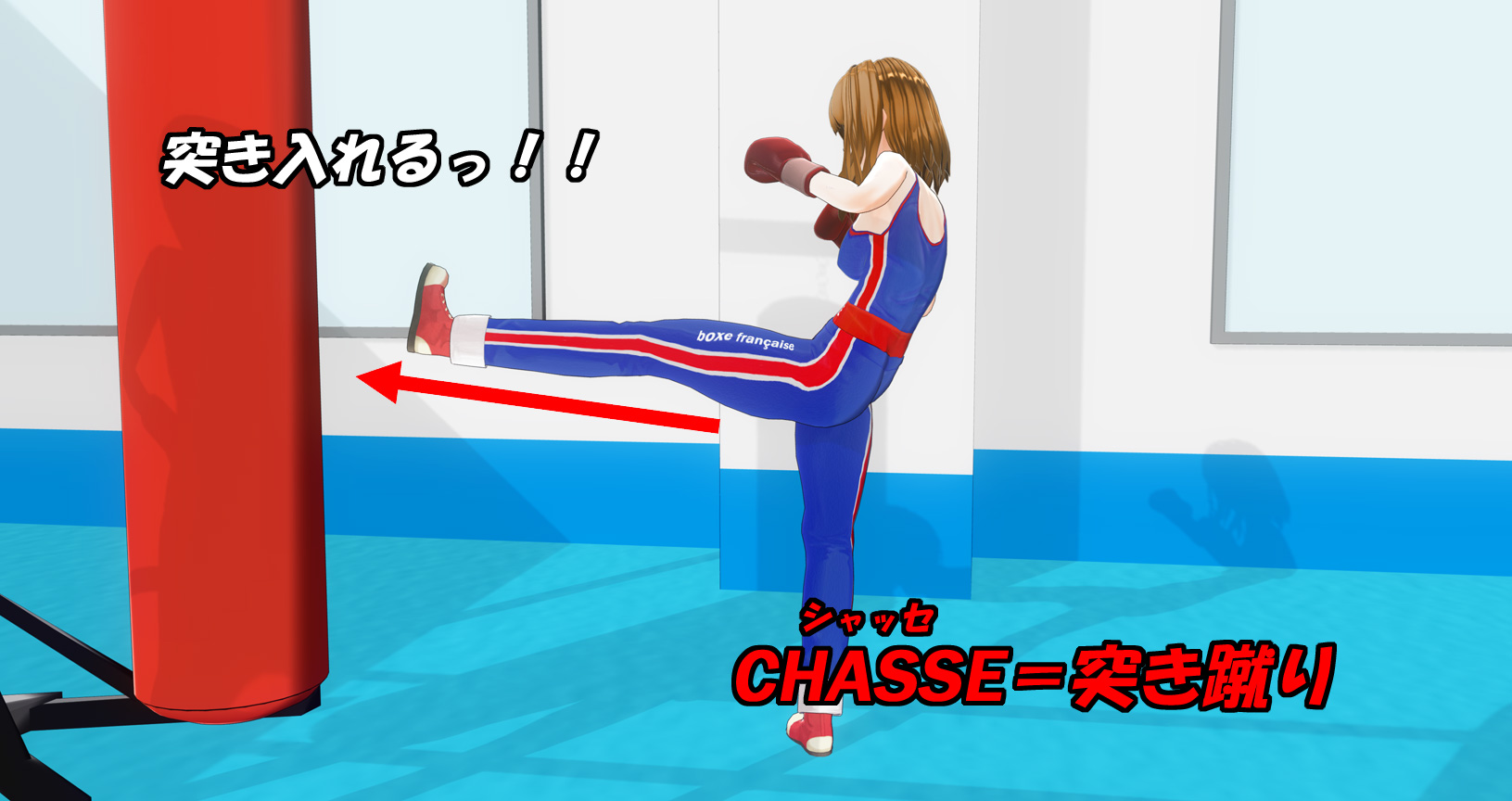 ろばなご 道 もう一つは 廻し蹴り です フゥェテ Fouette このフランス語は 英語でいう ウィップ Whip と同じ意味 要するに 鞭 のことです ちなみに フゥェテ は空手でいう 外廻し蹴り を表す言葉で 内廻し蹴り 掛け蹴り
