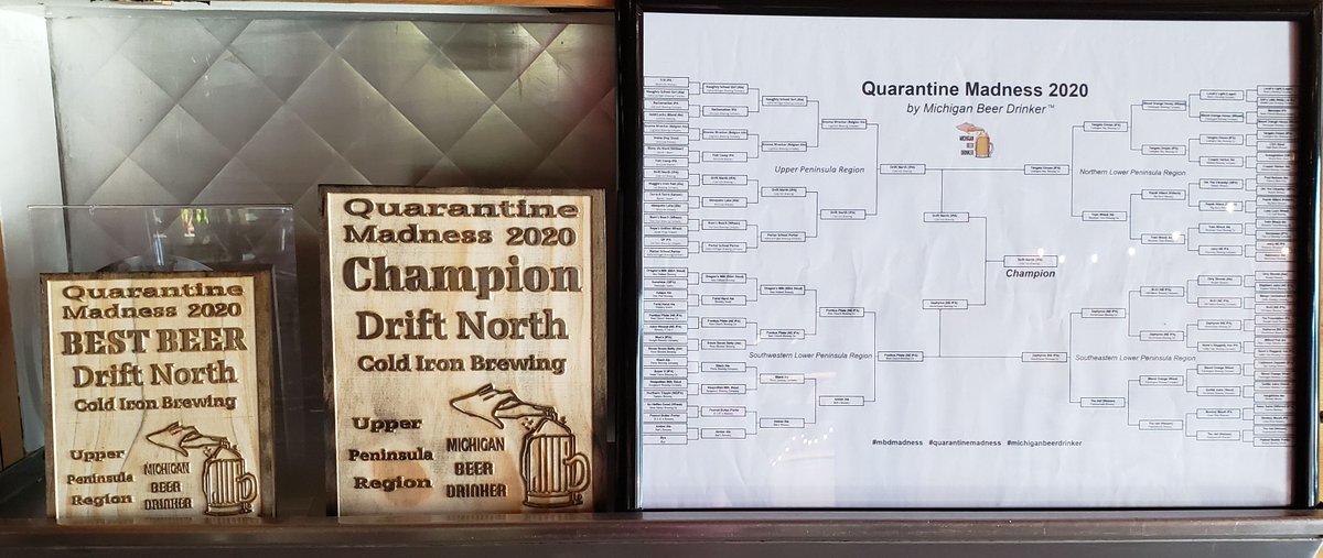 mibeerdrinker's tweet photo. Congratulations to our MBD Quarantine Madness 2020 game State Champion Cold Iron Brewing! It was great visiting and enjoying Drift North IPA with Andy &amp; Jake. It is a title worthy IPA. #coldironbrewing #michiganbeerdrinker #michigancraftbeer #michiganbeer #drinkmichiganbeer https://t.co/Cc0p2eTItx