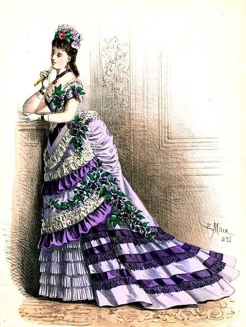 Magic Shop as the 1870s odd obsession with purple gowns (c. 1873)