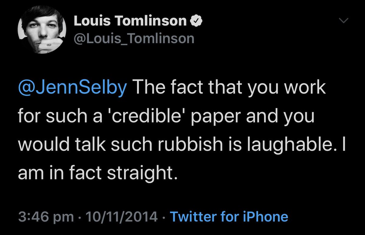 “Lou has said multiple times he’s straight.”