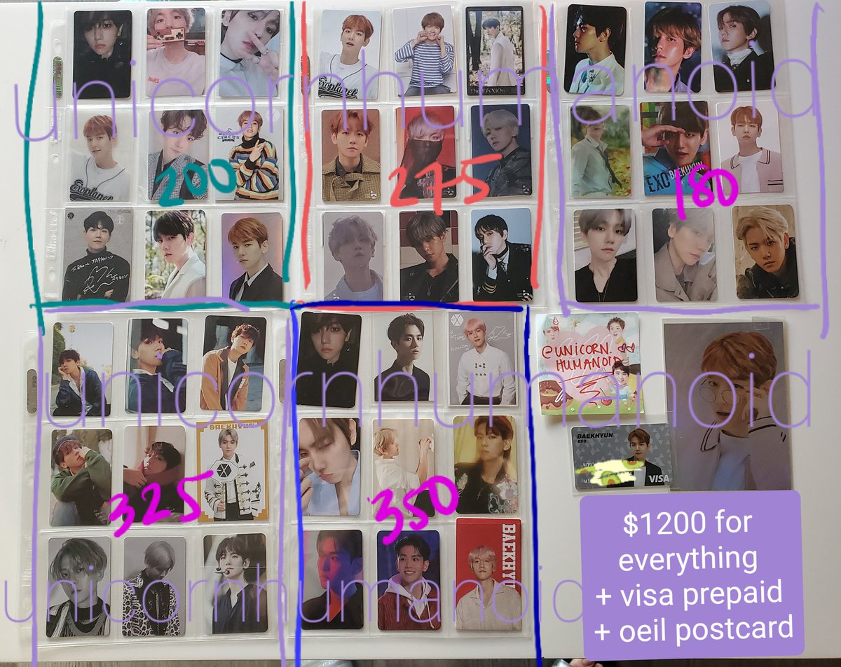 wts exo baekhyun photocard sets;*prices are marked in each picture, shipping is incl~kyoong party birthday japan fc toreka studio epilogue manila ticket old star avenue version 1 airpod superm pop up global package gp yizhiyu exordium dot live prive acrostics oeil visa prepaid