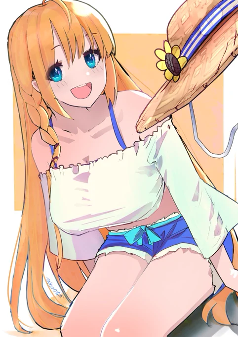 1ペコリーヌ目 
熱中症にならないように帽子買ってきてくれたんですか!?
やっさしーですね☆ 