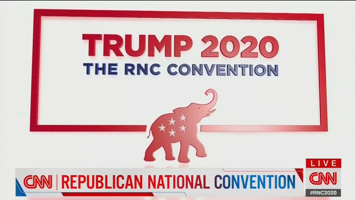 8:33:46 p.m. in the formal, opening credits after a video intro. MSNBC is NOT carrying the  #GOPConvention. Anti-Trump punditry from Chris Hayes. To CNN's credit, they're carrying it