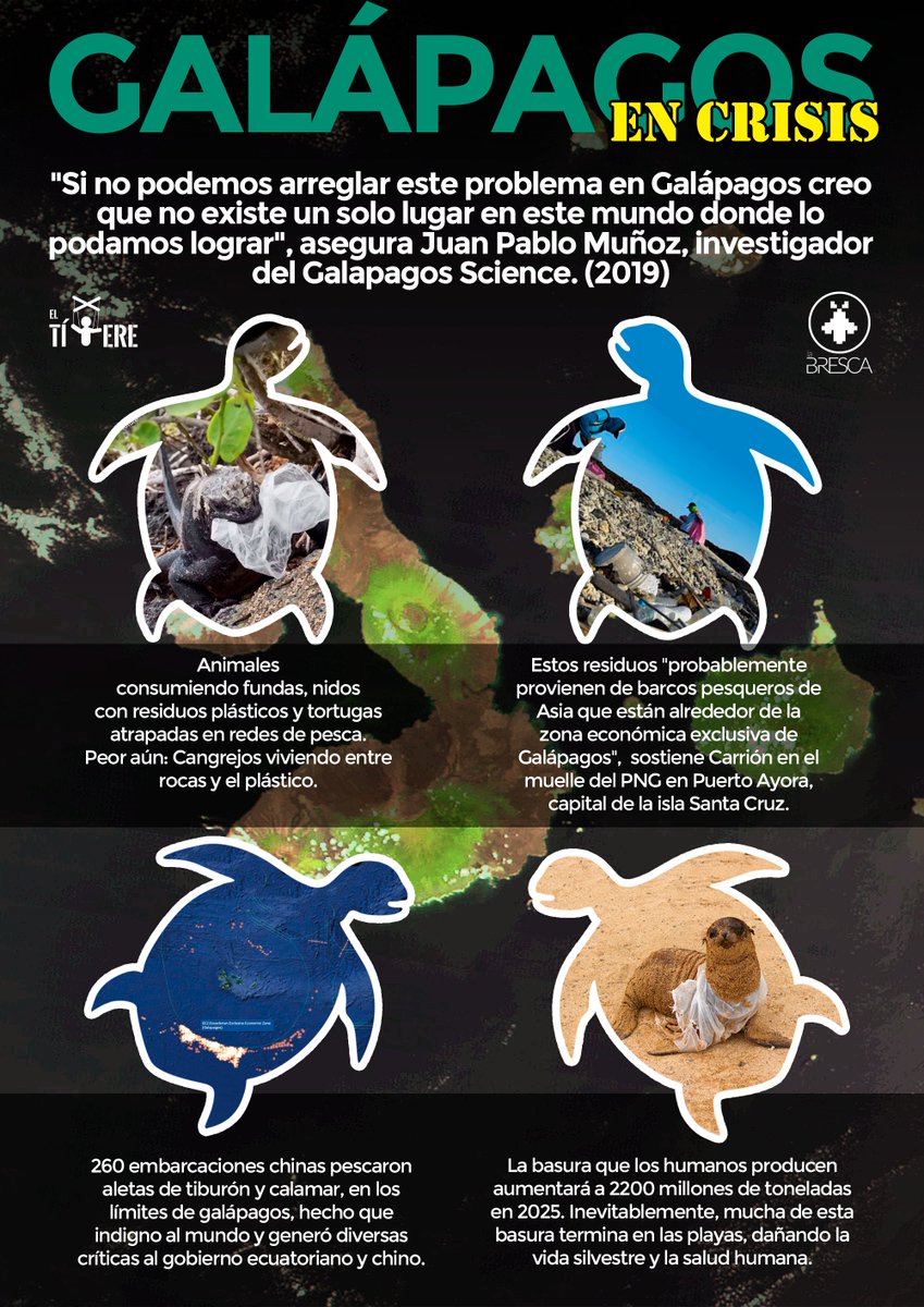 LaBrescaEc's tweet photo. El problema de la contaminación en Galápagos cada vez es más grande. Vamos a tratar este tema a fondo en La Bresca en colaboración con "El títere"
Visitanos:https://t.co/tBFfIe4YqD
Somos LA BRESCA. Hacemos el tipo de periodismo que no sabías que necesitabas.
#MezclamosTodoConTodo https://t.co/9i3wYMws4P