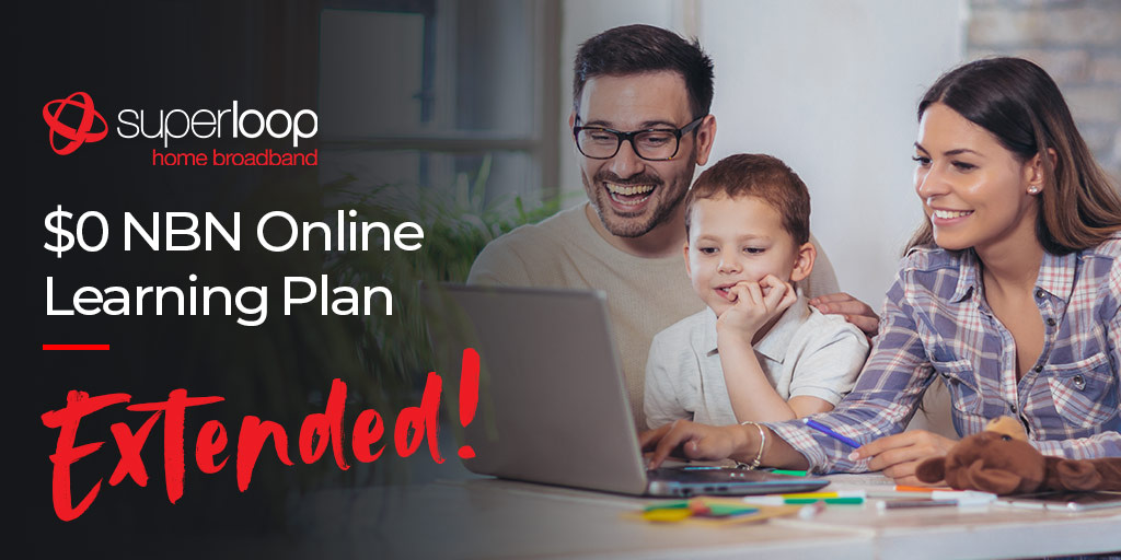 superloopau's tweet photo. We're super excited to announce that we have extended our $0 Online Learning Plan, implemented to help assist those families struggling due to economic hardship resulting from #COVID19, until January 15th 2021 😊 More info on the #free #internet offer at https://t.co/3qsBO5KOLl https://t.co/jqs5tPoDCD