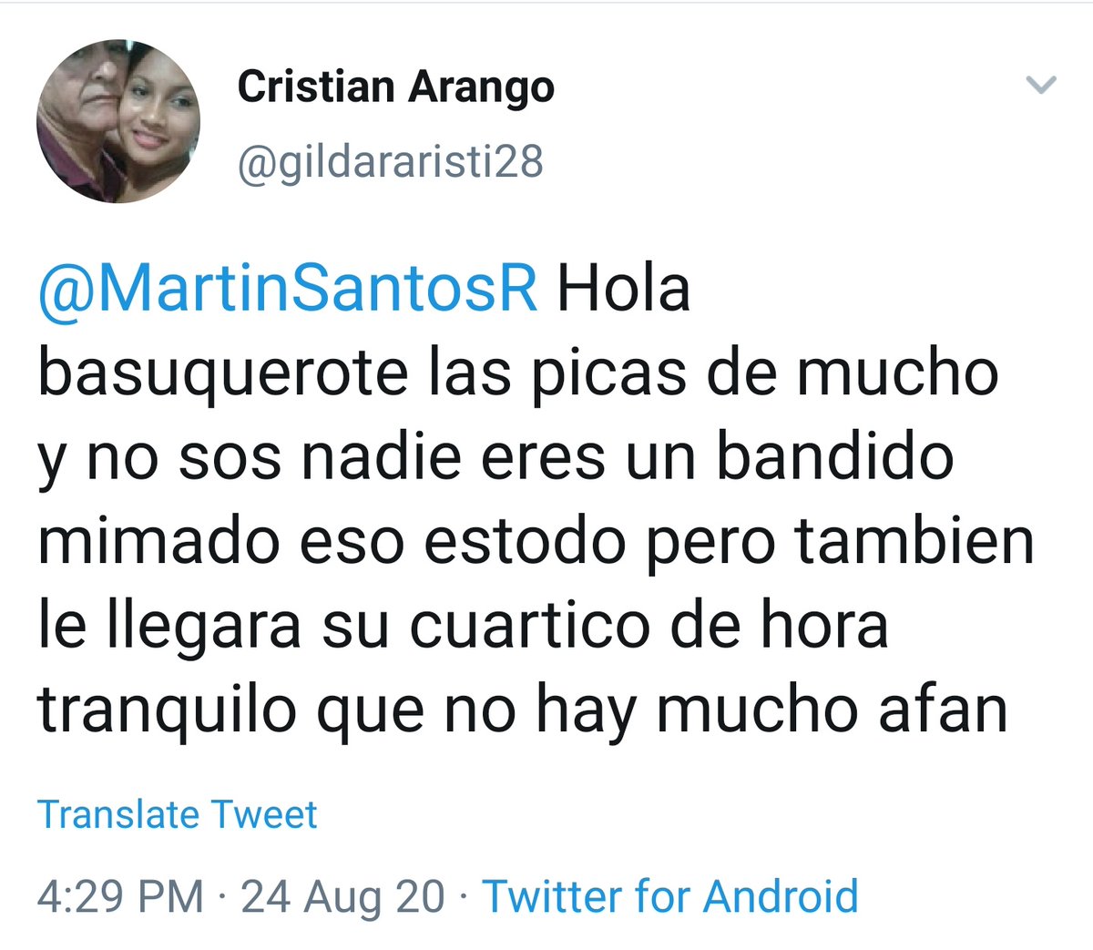 Martín Santos tweet media