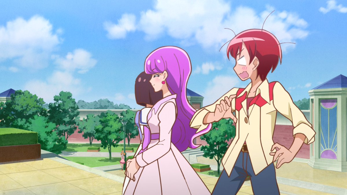 At this time, the crossover movie Precure Dream Stars had released.Akira and Yukari are in that movie and Yukari ends up incredibly jealous when Akira flirts up other girls.She even pretends not to know her in order to get Akira in trouble for trying to pick up girls.