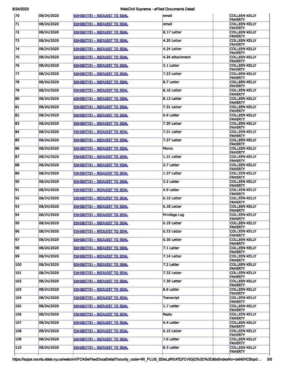 2. Here is the full docket to get an idea how much they just dumped on Trump. I've posted everything that is public on my blog and will update as new documents are filed.  @maddow  @MSNBC  @Lawrence  @HouseJudiciary