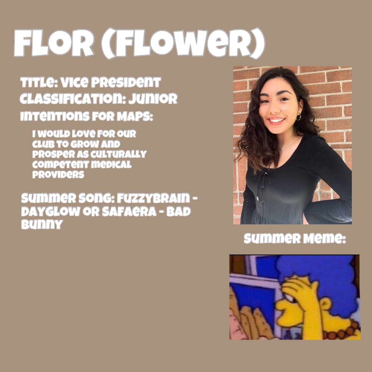 UTD_MAPS's tweet photo. Introducing our MAPS 2020-2021 Vice President, Flor!! https://t.co/C3JfMMfsnQ