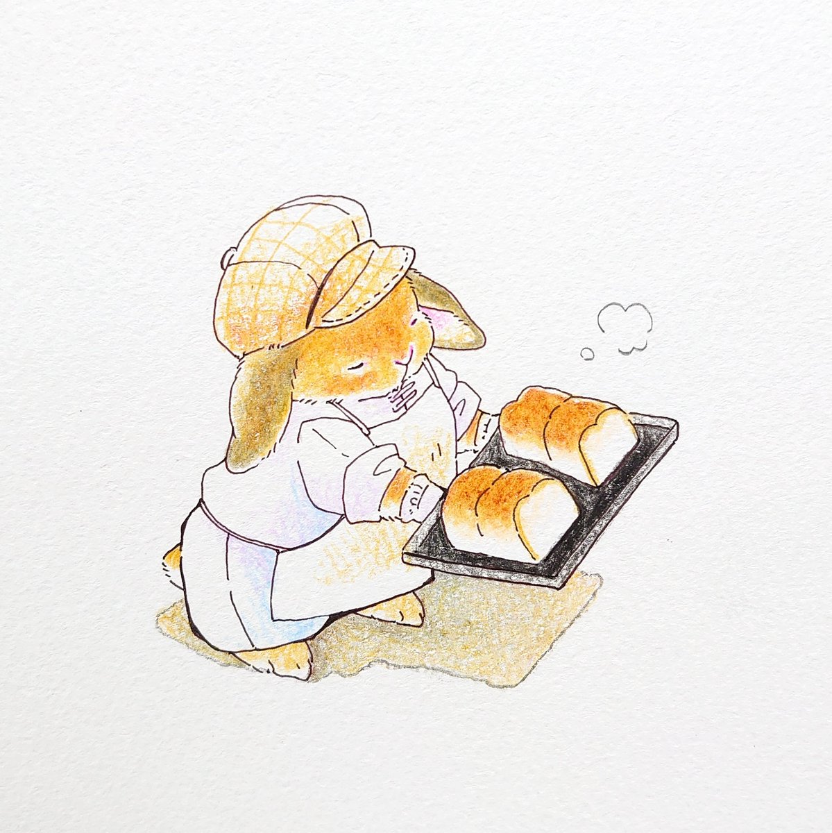 「?うさぎのパン屋さん? 」|VeryBerry うさぎ星さん4/8-9出展のイラスト